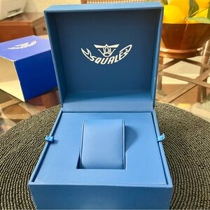 Squale leatherette watch box with outer sleeve